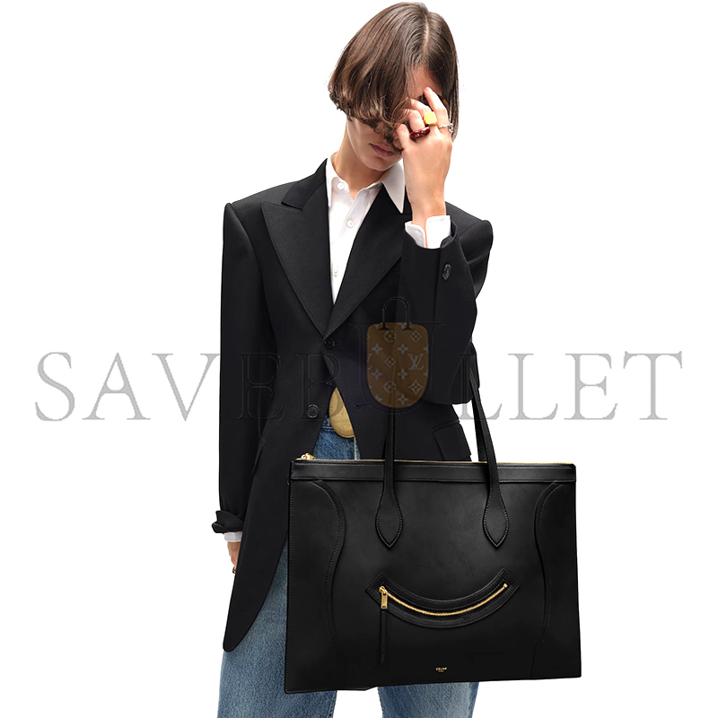 ce1i*e flat cabas new lU*gage in glossy calfskin 123963gw4.38no (44.5*31.5*0.5cm)